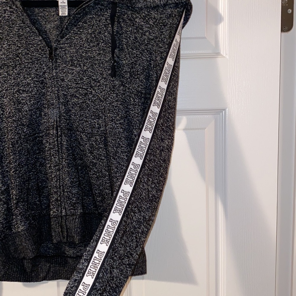 Pink Victoria’s Secret zip-up hoodie